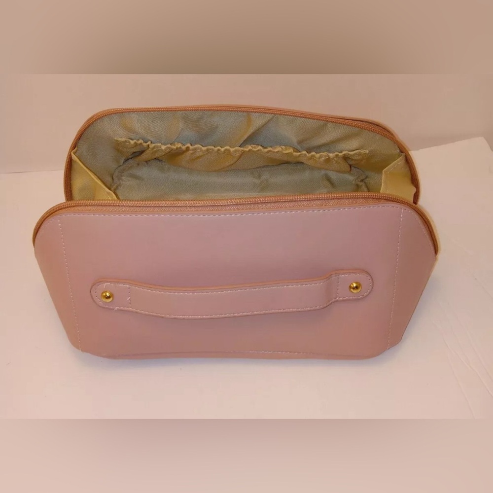 Rose of No Man's Land PINK Large Capacity Cosmetic Makeup Beauty Bag Pockets NWT - Picture 5 of 8